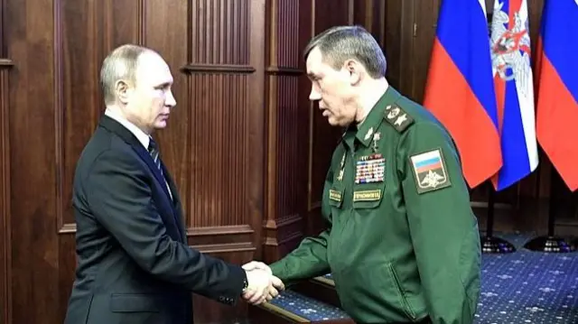 President Putin General Valery Gerasimov