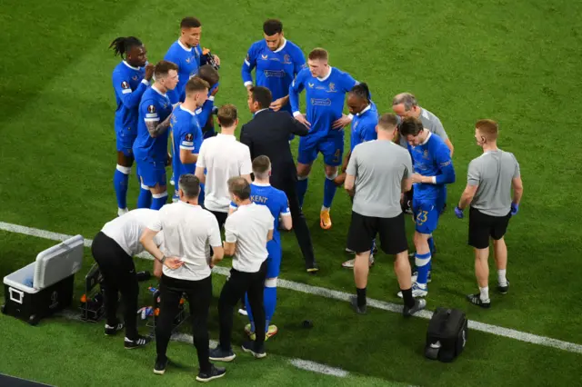 Rangers water break