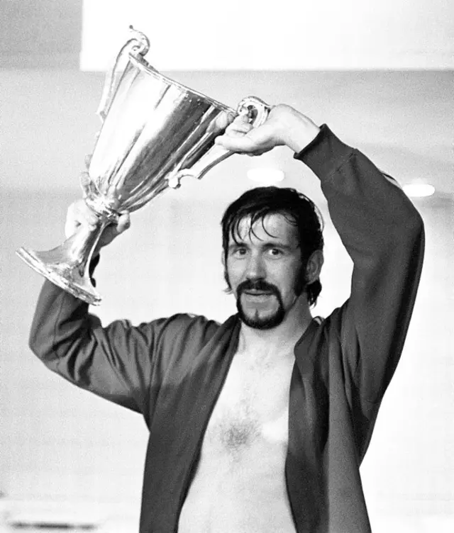 Rangers captain John Greig with the European Cup Winners' Cup