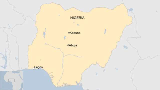 A map of Nigeria