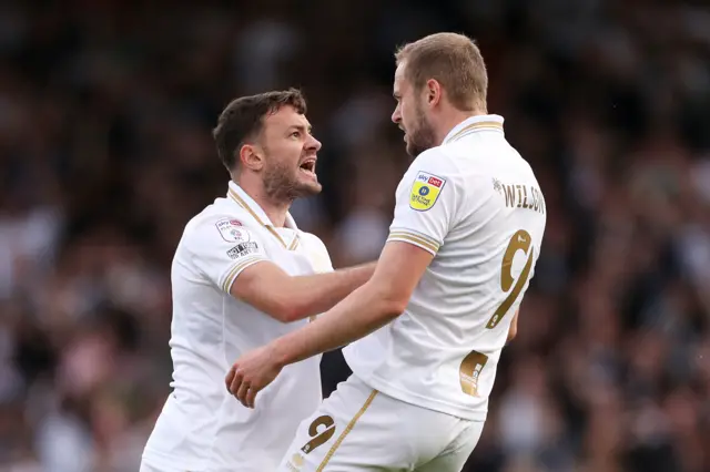 Port Vale celebrate James Wilson's goal