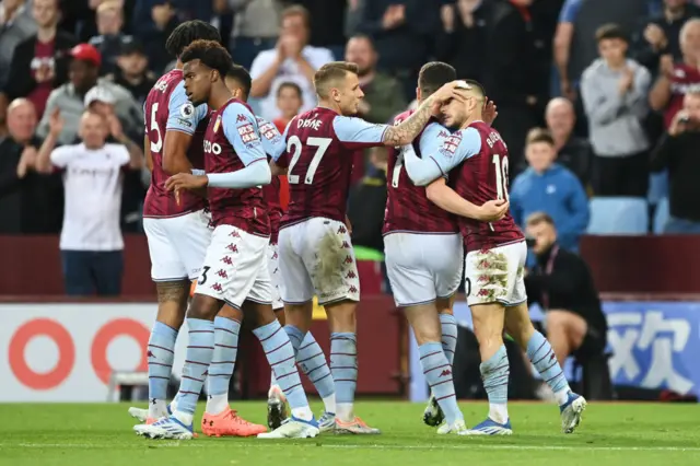 Aston Villa celebrate