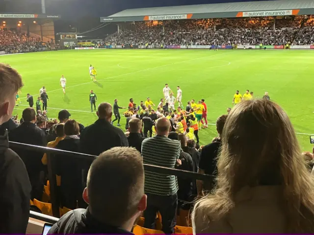 Scuffle at Port Vale