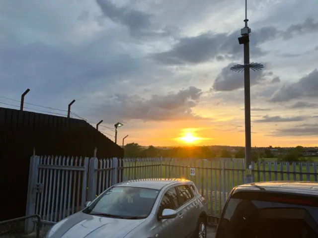 Sunset at Port Vale