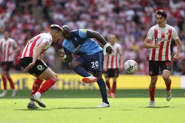 Adebayo Akinfenwa in action