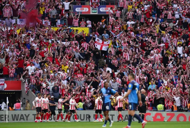 Sunderland fans celebrate