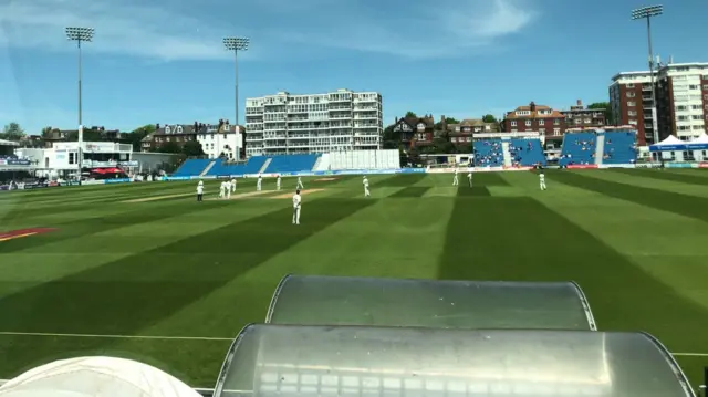 View from the Hove commentary box