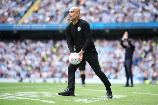 Guardiola gets the ball back into play