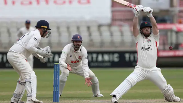 Steven Croft batting against Essex