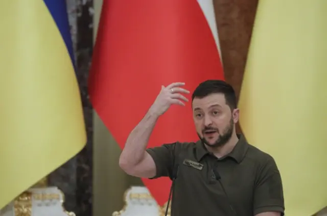 Ukrainian President Volodomyr Zelensky