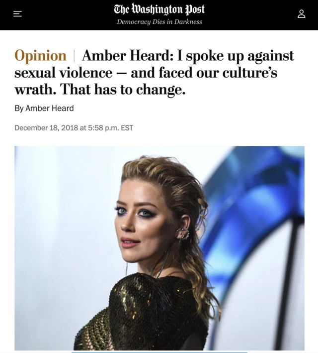 Amber Heard Op-Ed