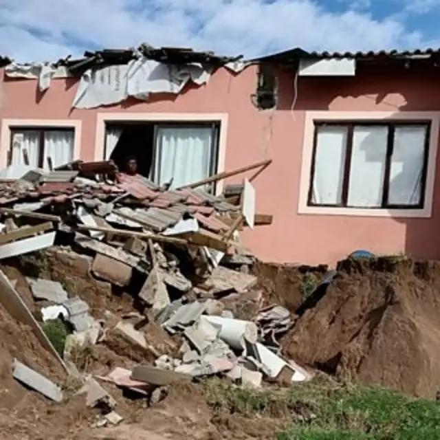 Destroyed home