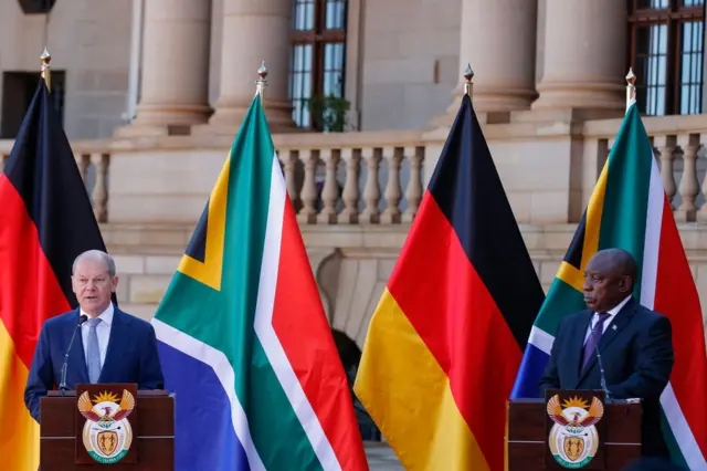Ramaphosa and Schloz