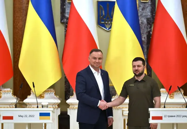 Andrzej Duda and Zelensky