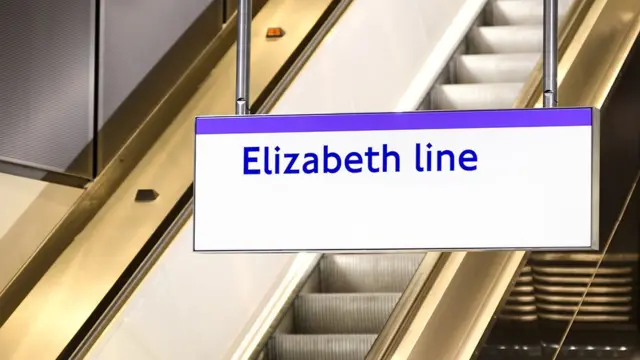 Elizabeth line sign