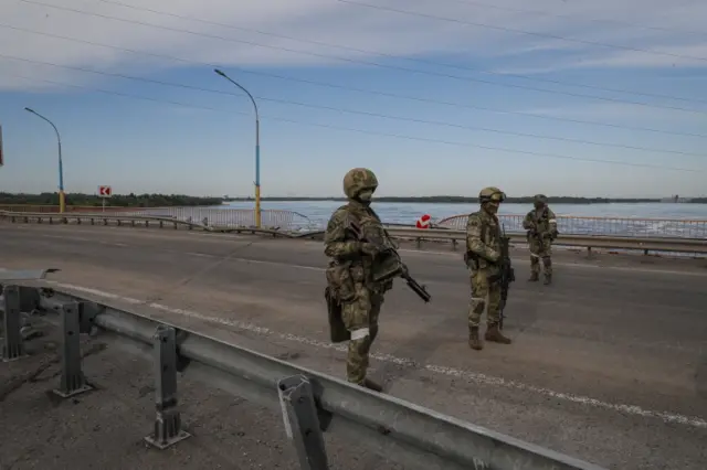 Russian soldiers near Kherson