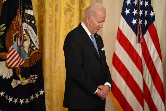 Biden waits as Harris speaks