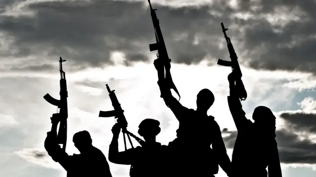 Gunmen silhouette