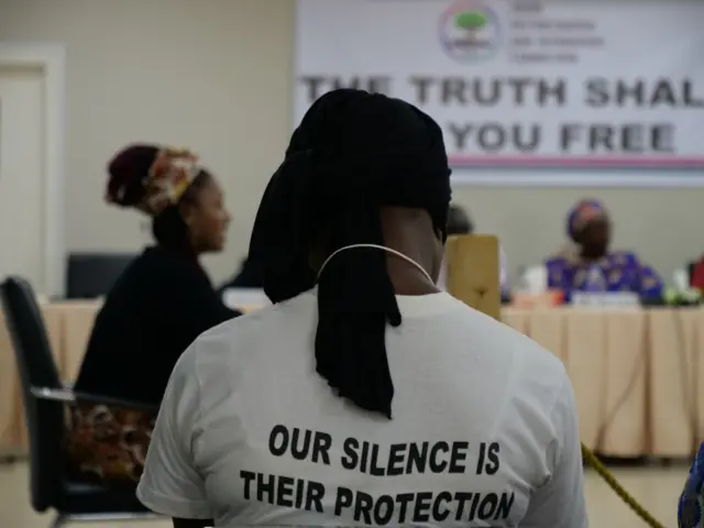Eyewitness give evidence to the Gambia's Truth and Reconciliation commission