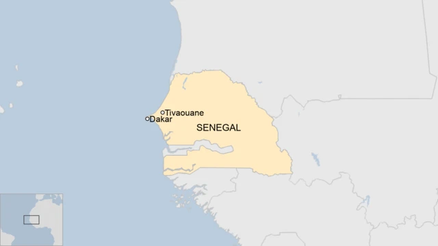 A map of Senegal