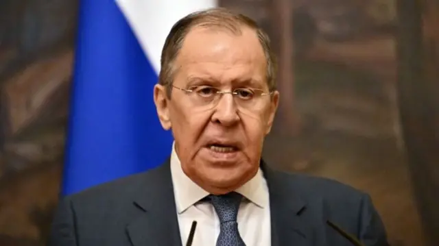 Russian Foreign Minister Sergei Lavrov in Moscow 20 May 2022