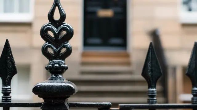 Front gates of a London house