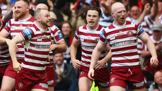 Wigan celebrate