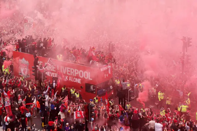 Liverpool bus parade