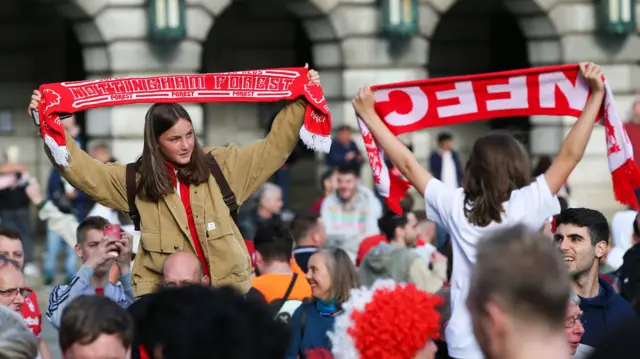 Forest fans celebrate