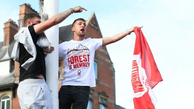 Forest fans celebrate