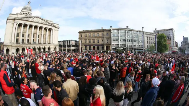 Forest fans celebrate