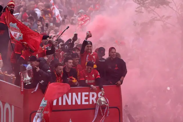 Liverpool bus parade