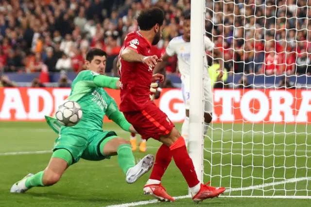 Courtois denies Salah in the Champions League final