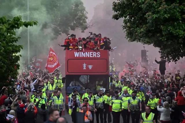 Liverpool bus parade