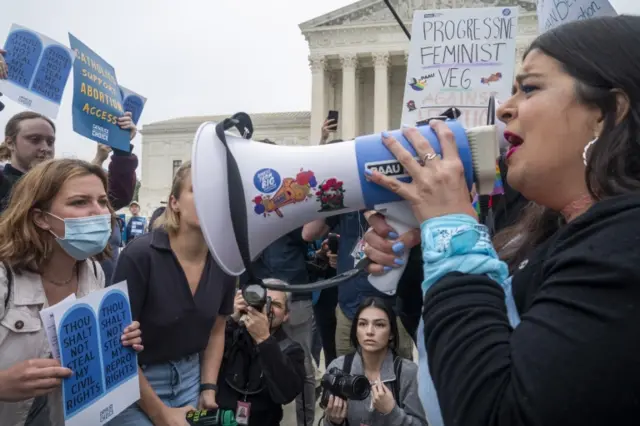 Protesters at Supreme Court