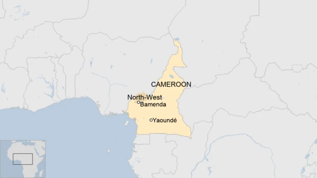 A map of Cameroon