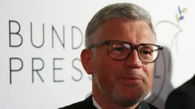 Ukrainian Ambassador to Germany Andriy Melnyk attends the opening for the annual press association ball (Bundespresseball), in Berlin, Germany, April 29, 2022.