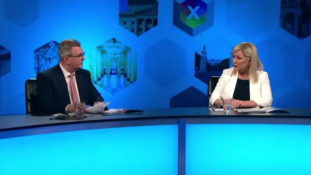 Sir Jeffrey Donaldson and Michelle O'Neill