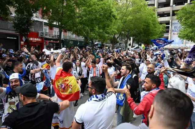 Real fans in Madrid