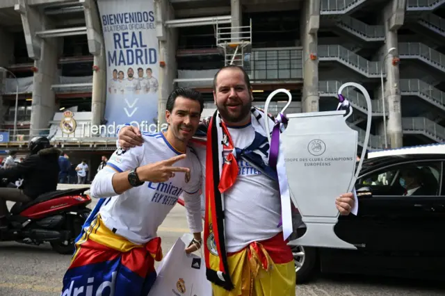 Real fans in Madrid