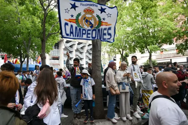 Real fans in Madrid