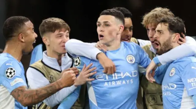 Phil Foden celebrates