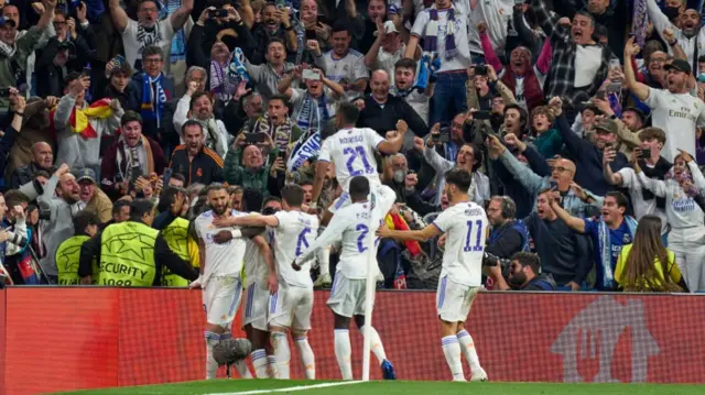 Real Madrid celebrate