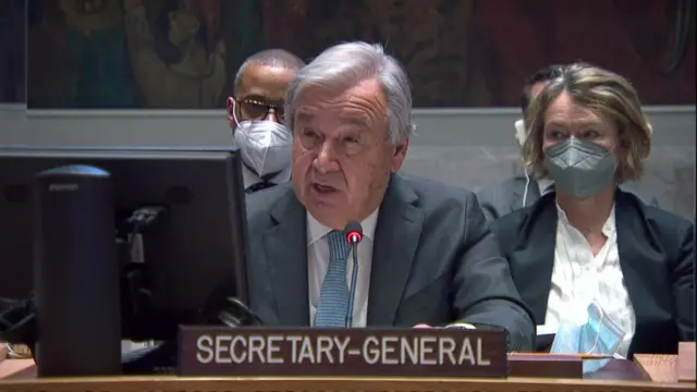 Image shows Antonio Guterres