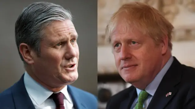 Keir Starmer and Boris Johnson