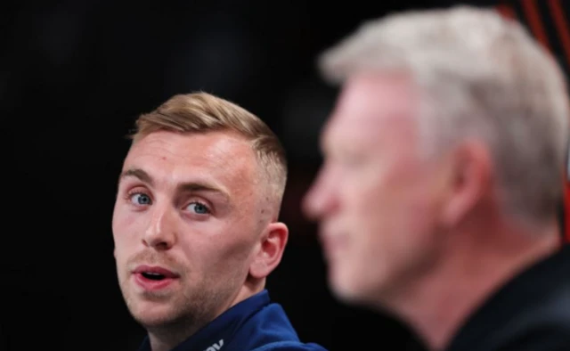 Jarrod Bowen and David Moyes
