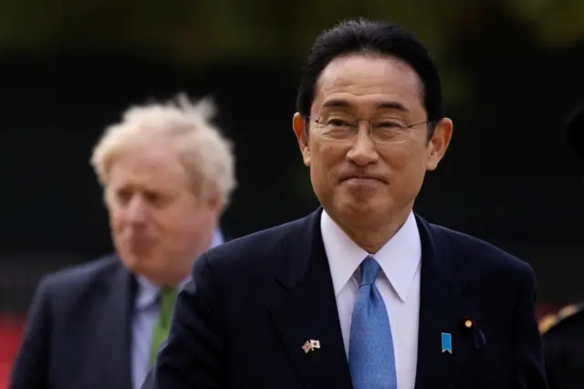 Image shows Japan PM Fumio Kishida