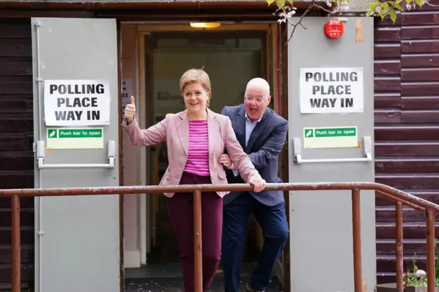 Nicola Sturgeon and husband Peter Murrell