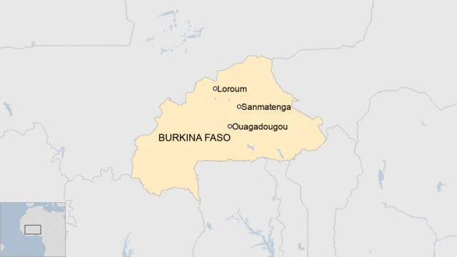 A map of Burkina Faso