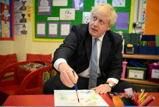 The PM visited a school in London on Friday morning